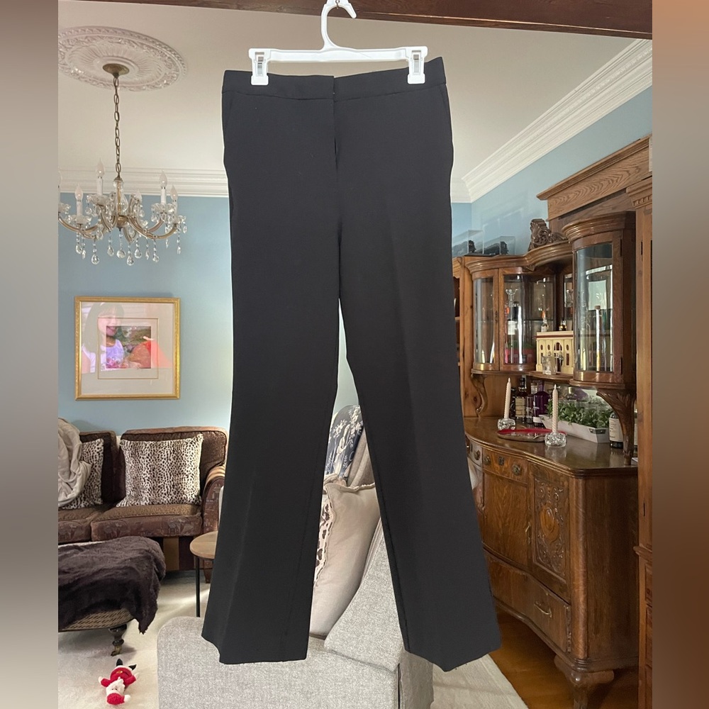 Victoria Beckham Classic Black Straight Leg Pants